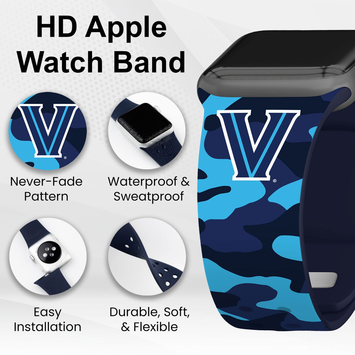 Villanova Wildcats HD Apple Watch Band