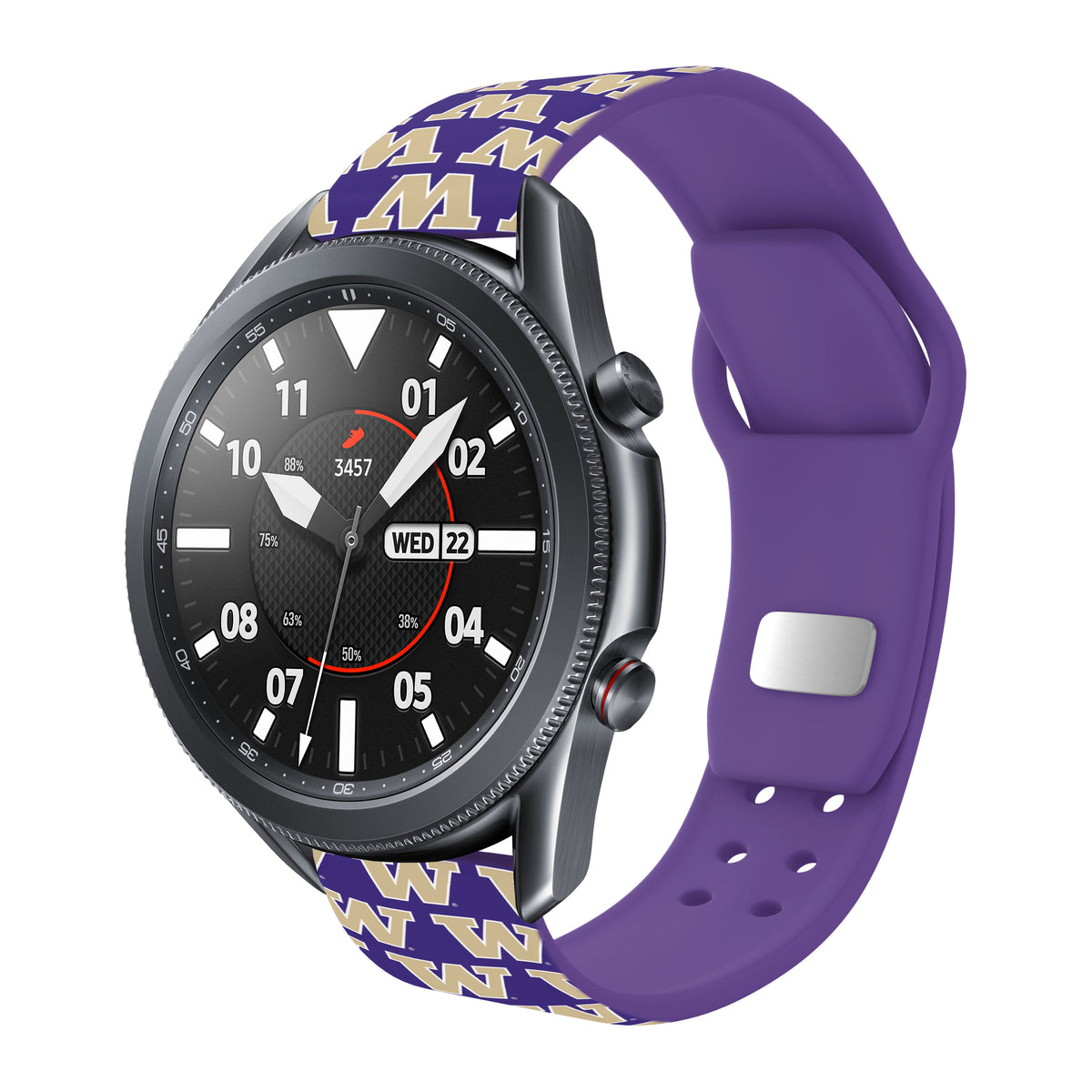 Washington Huskies HD Watchband for Samsung, Garmin, Fossil, and More for Samsung, Garmin, Fossil, and More