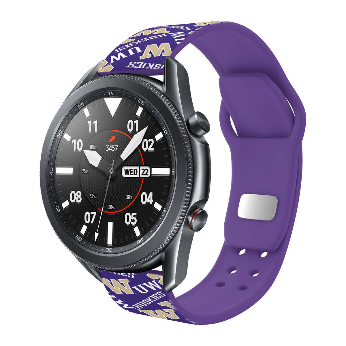 Washington Huskies HD Watchband for Samsung, Garmin, Fossil, and More for Samsung, Garmin, Fossil, and More