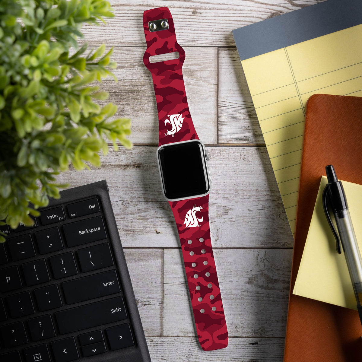 Washington State Cougars HD Apple Watch Band