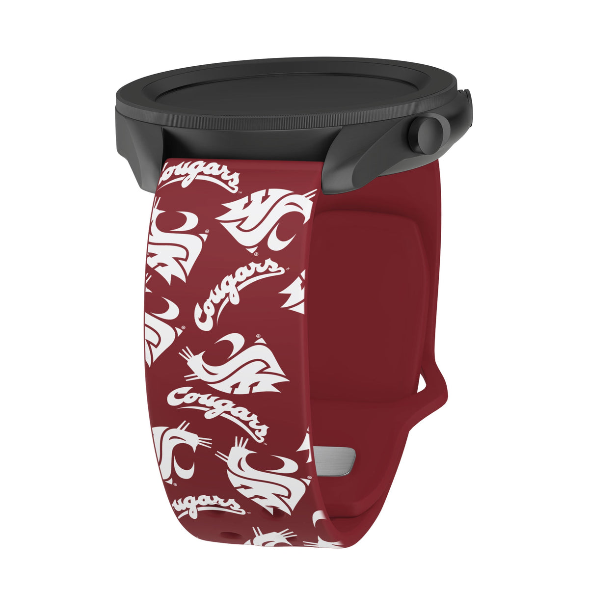 Washington State Cougars HD Watchband for Samsung, Garmin, Fossil, and More for Samsung, Garmin, Fossil, and More