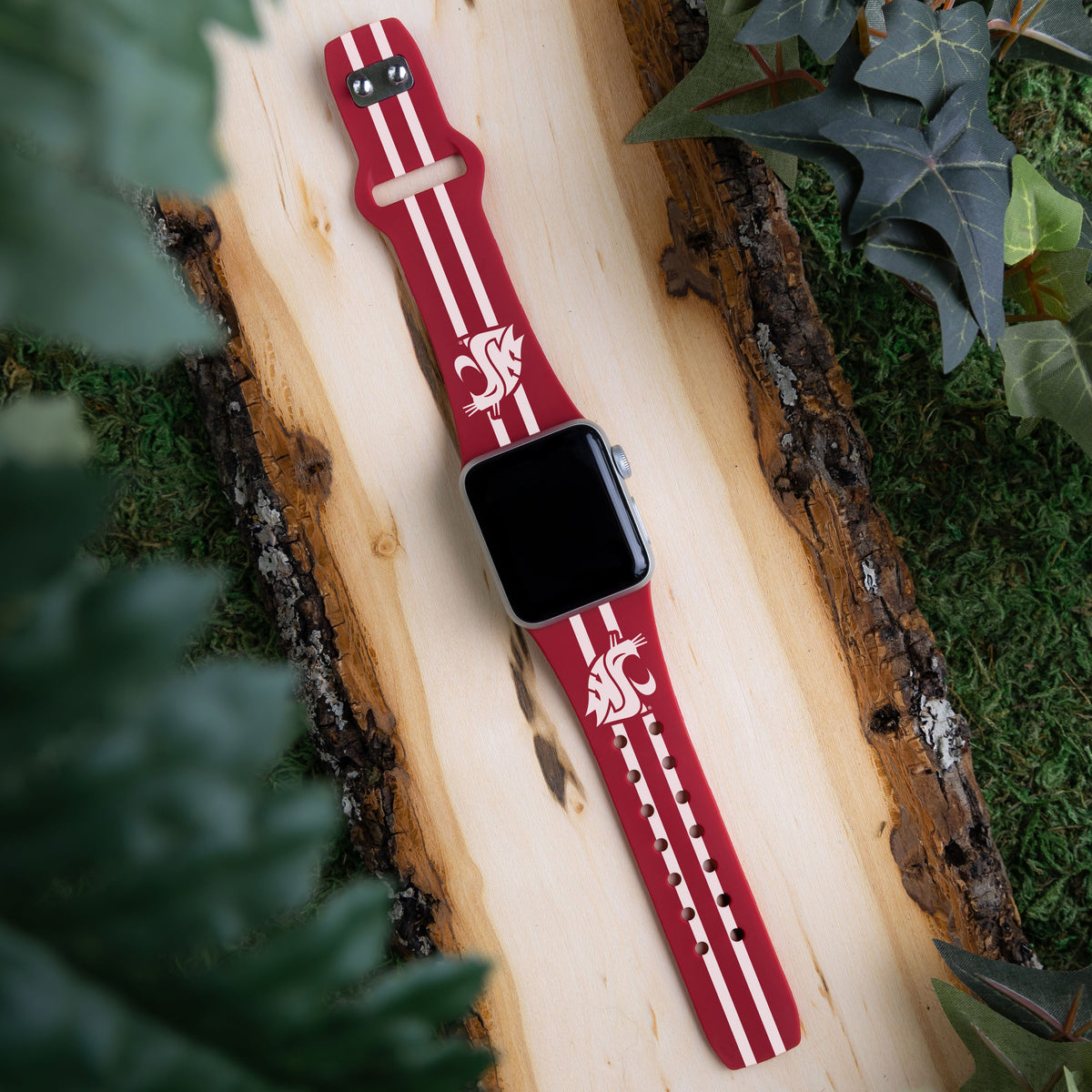 Washington State Cougars HD Apple Watch Band