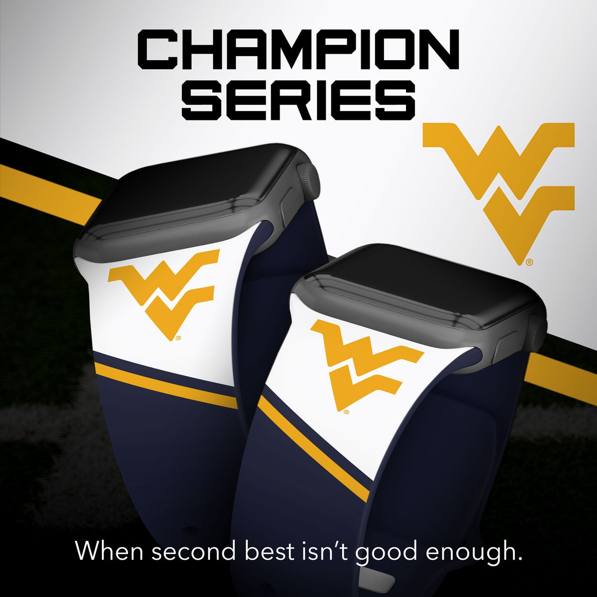 West Virginia Mountaineers HD Apple Watch Band