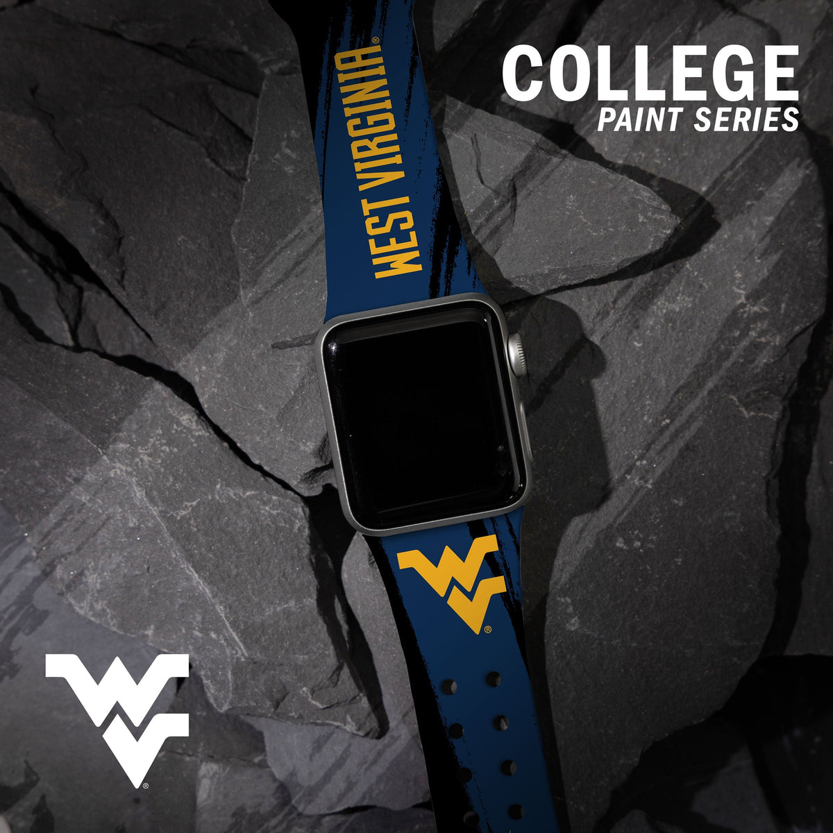 West Virginia Mountaineers HD Apple Watch Band