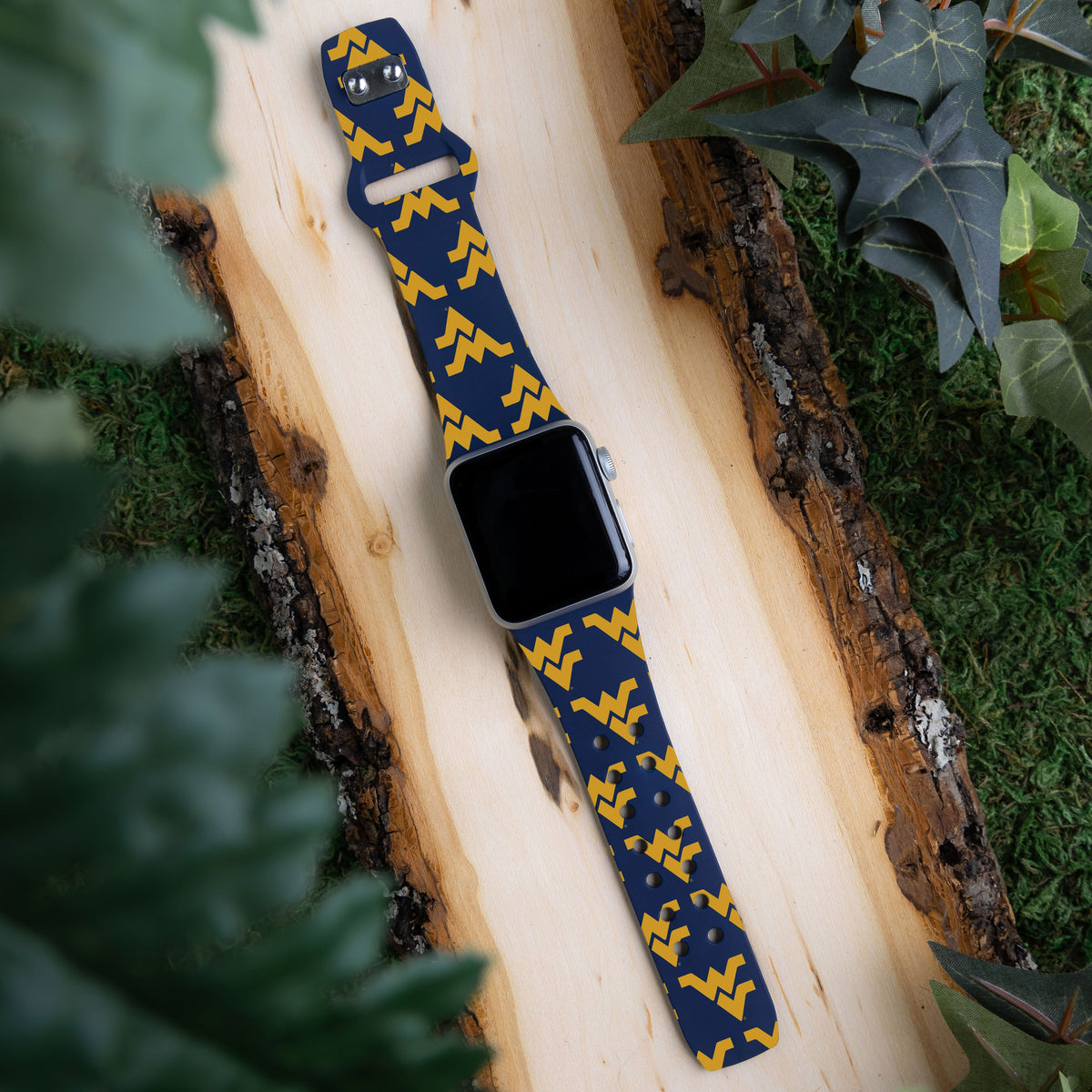 West Virginia Mountaineers HD Apple Watch Band