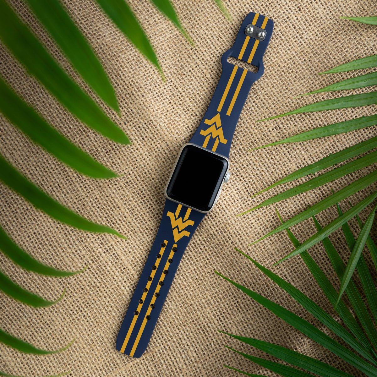 West Virginia Mountaineers HD Apple Watch Band
