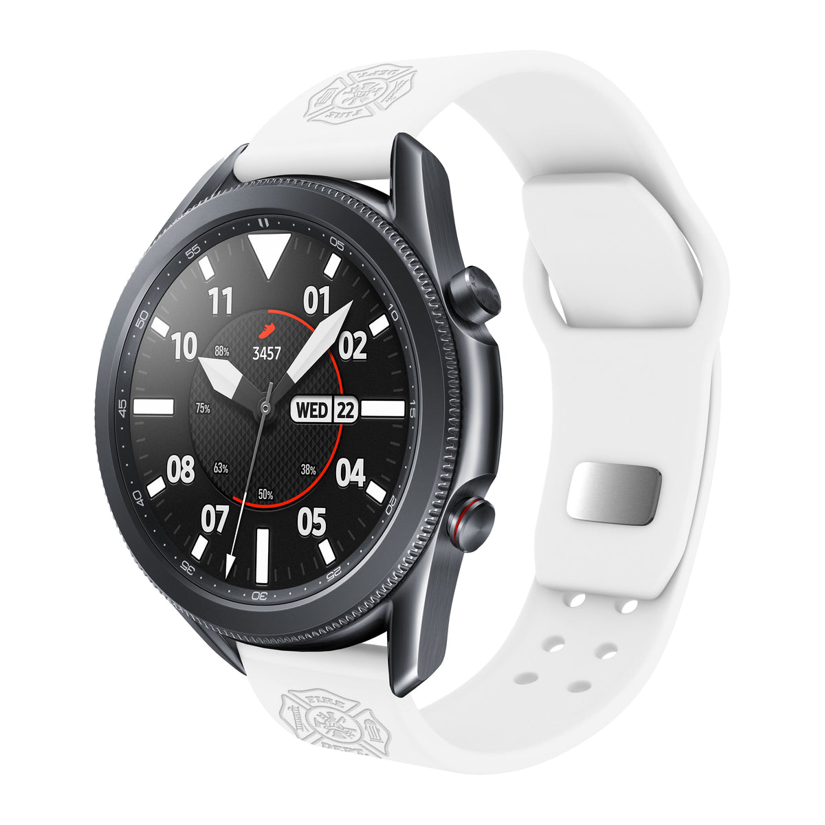 Firefighter First Responder  Watchband for Samsung, Garmin, Fossil, and More for Samsung, Garmin, Fossil, and More