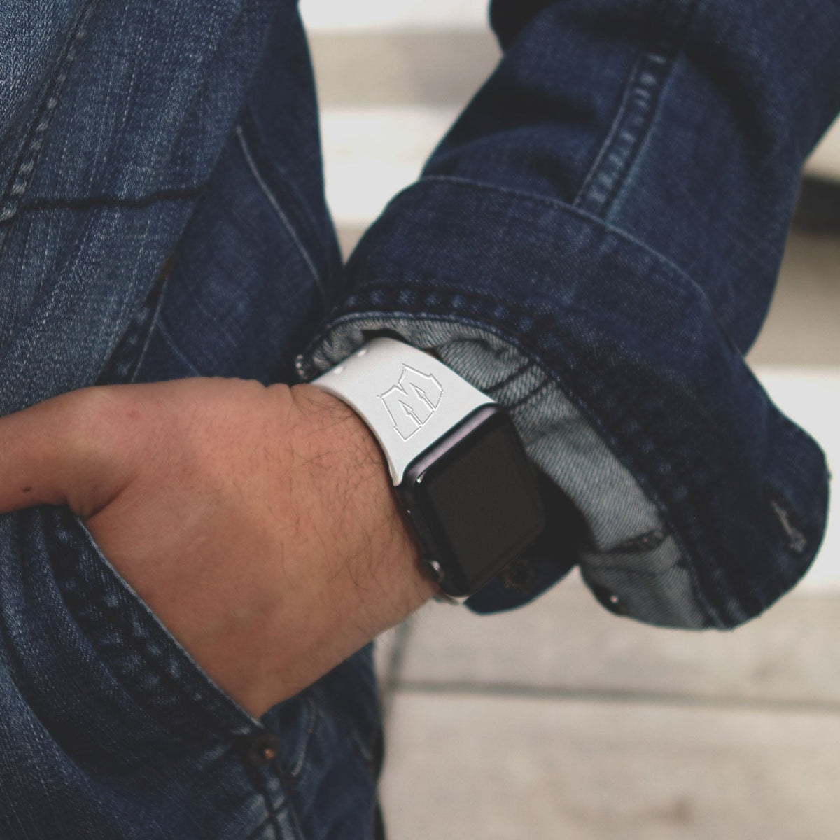 Wisconsin Badgers Engraved Apple Watch Band