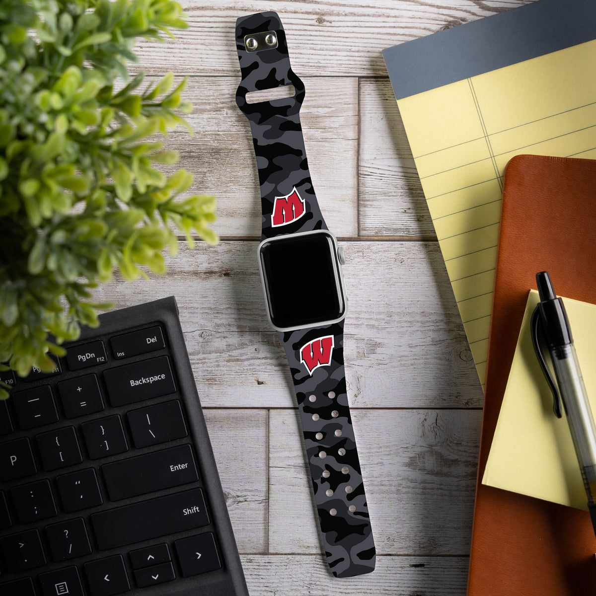 Wisconsin Badgers HD Apple Watch Band