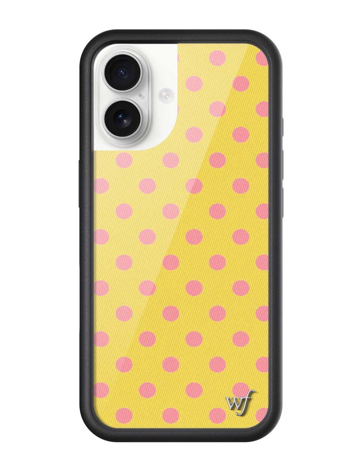 Polka Dot | Yellow and Pink iPhone Case