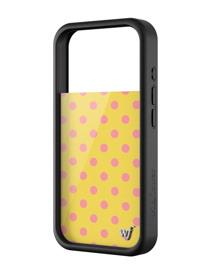 Polka Dot | Yellow and Pink iPhone Case
