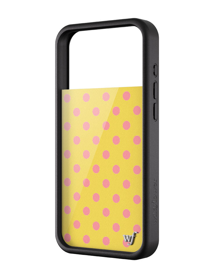 Polka Dot | Yellow and Pink iPhone Case