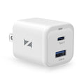 ZIKE Z1333 35W GaN USB-C + USB-A Dual-Port Wall Charger
