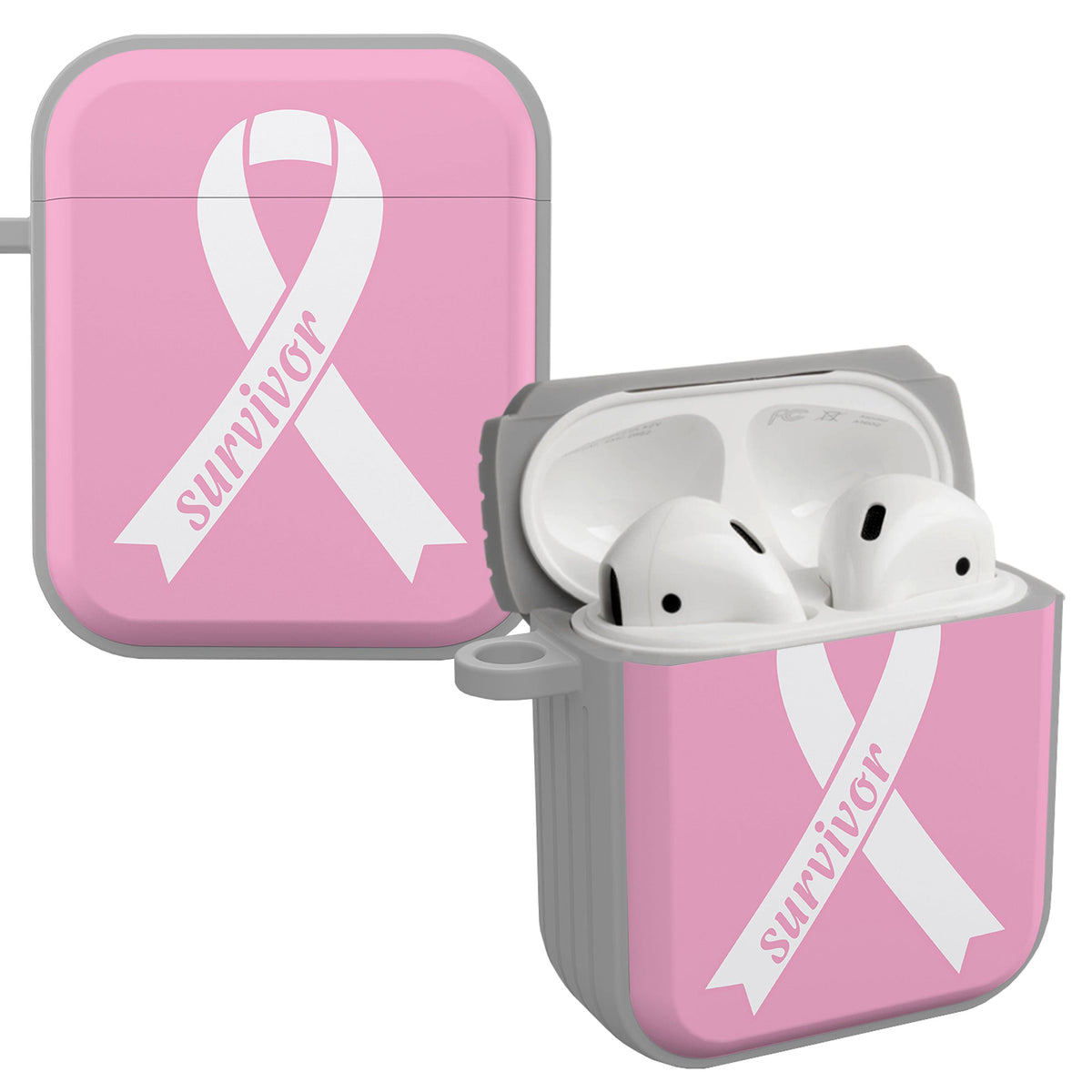 Breast Cancer Awareness HDX Apple AirPods Gen 1 & 2 Case Cover