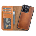 Magic iPhone 13 Mini Detachable Leather Wallet Case