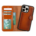 Magic iPhone 15 Pro Detachable Leather Wallet Case