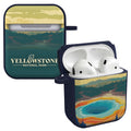 National Parks Yellowstone HDX Apple Airpods Gen 1 & 2 Case Cover - Arleathercraft Yellowstone