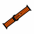 Apple Band ULTRA - Silicone Ripple - Black & Orange