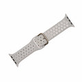 Apple Band - Silicone Sport Buckle - Gray & White