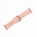 Apple Band - Silicone Sport Buckle - Pink & White