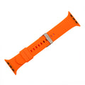 Apple Band - Silicone Solid Buckle - Orange