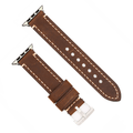 Apple Band - Leather Border Stitch - Saddle Brown