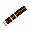 Ribbed Single-Pass - Black & Orange