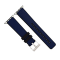 Apple Band - Leather & Rubber - Blue