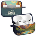 National Parks Zion HDX Apple Airpods Pro 1 & 2 Case Cover - Arleathercraft Zion
