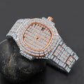Iced Baguette Hip Hop Metal Watch Quartz Streetwear