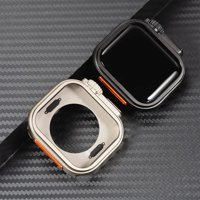 Zinc Plated Metal Apple Watch Case | Series 10 Compatible (42MM, 46MM)