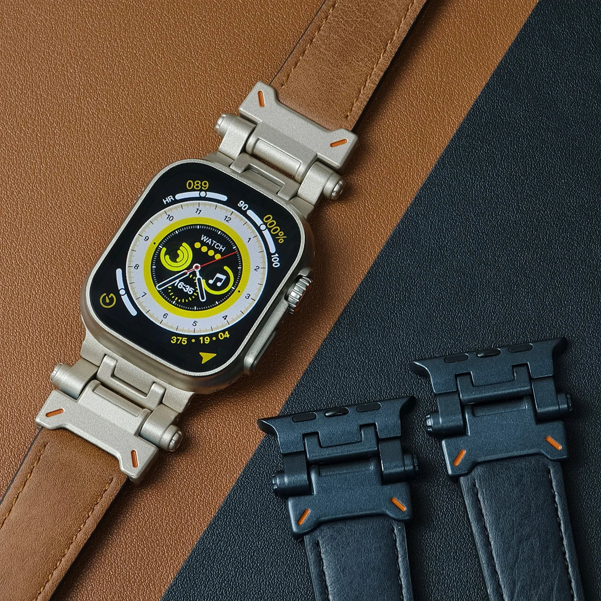 Apple-Watch-Armband aus echtem Leder