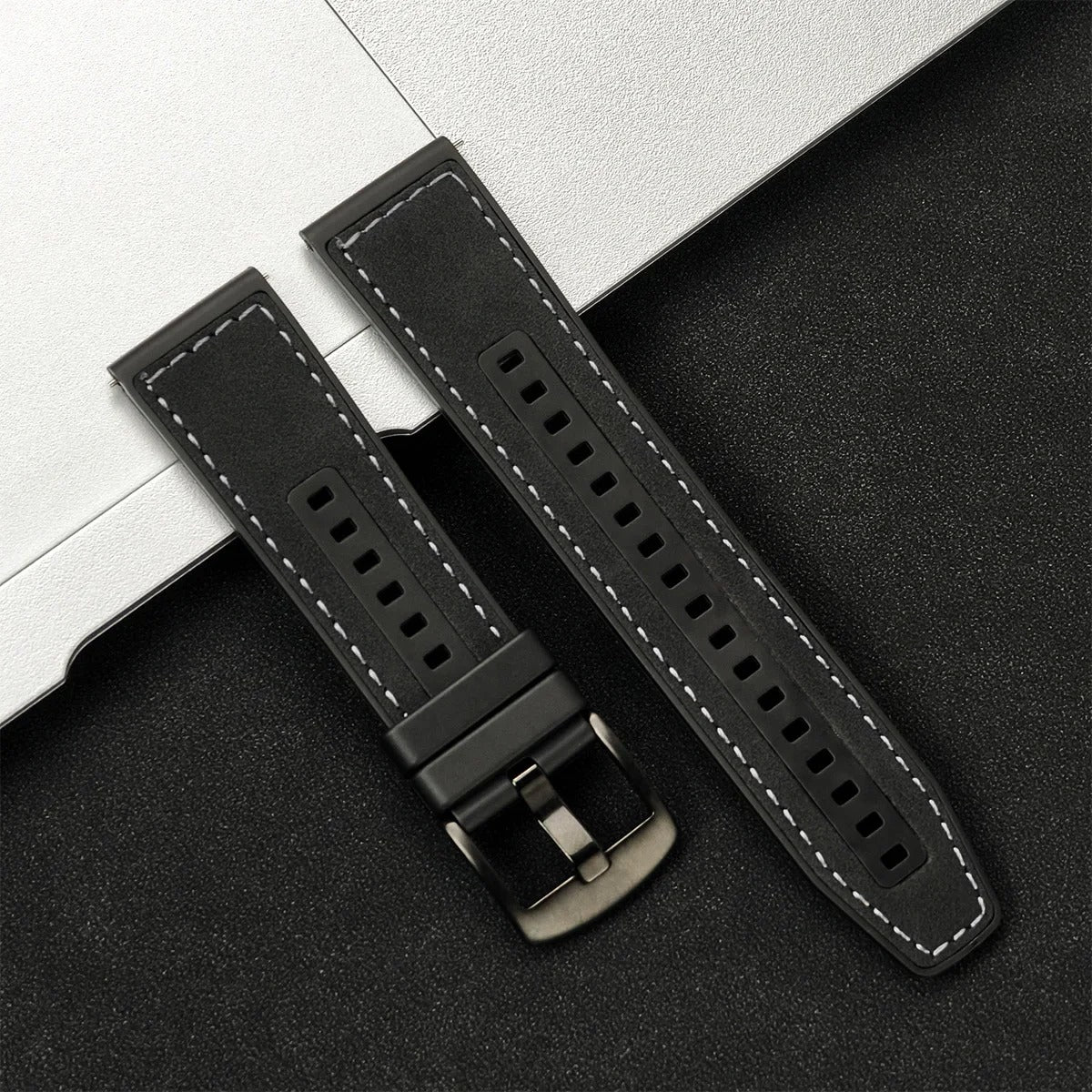 22mm, Strap for Samsung Galaxy Watch 7 FE 6 5 4 5Pro 6/4Classic Silicone Band for Huawei GT5 Pro 46mm GT4/3Pro Bracelet (Kopya) (Kopya)