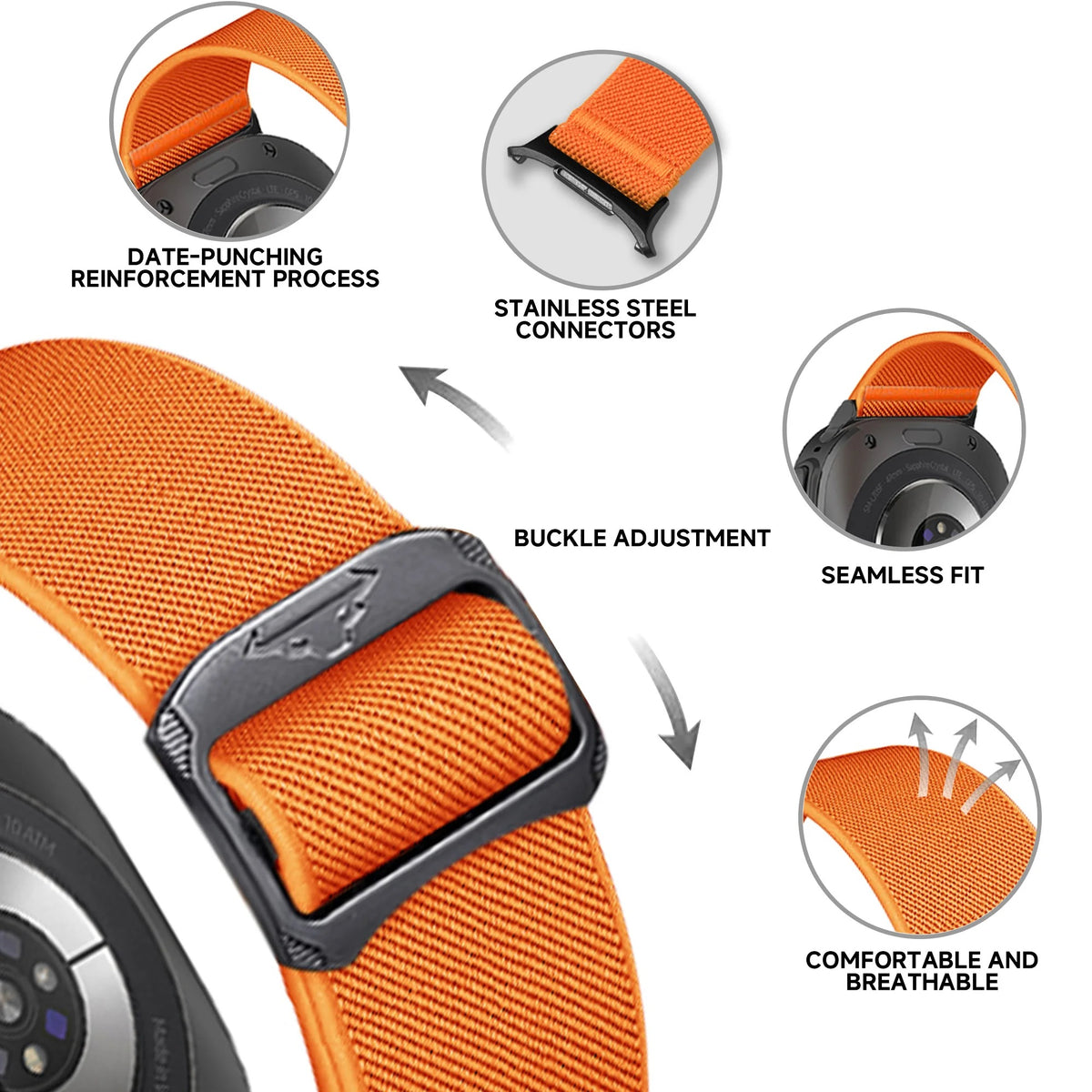 Elastic Samsung Galaxy Ultra Watch Band 47MM