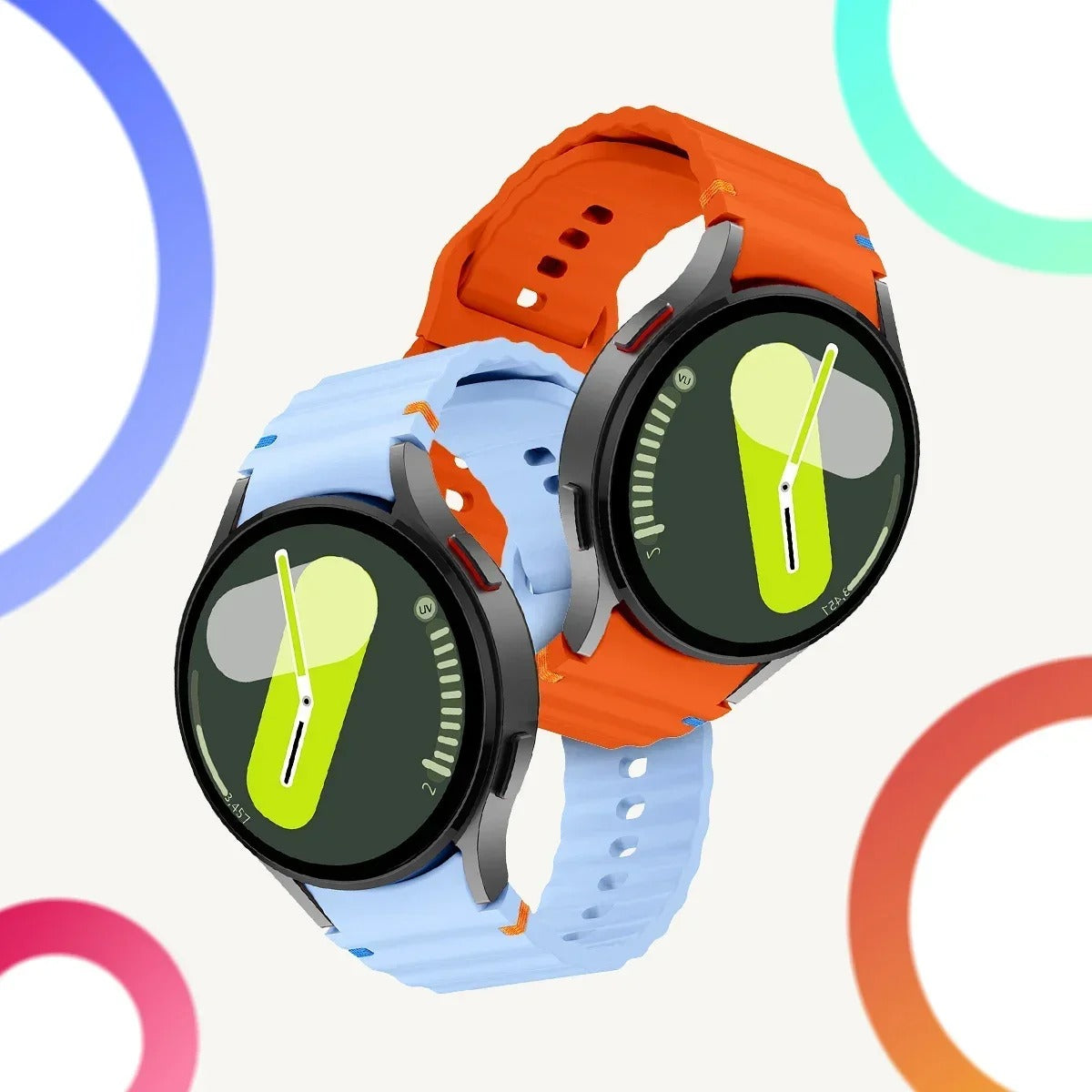 Silicone Samsung Galaxy Watch Band 7 6 5 4