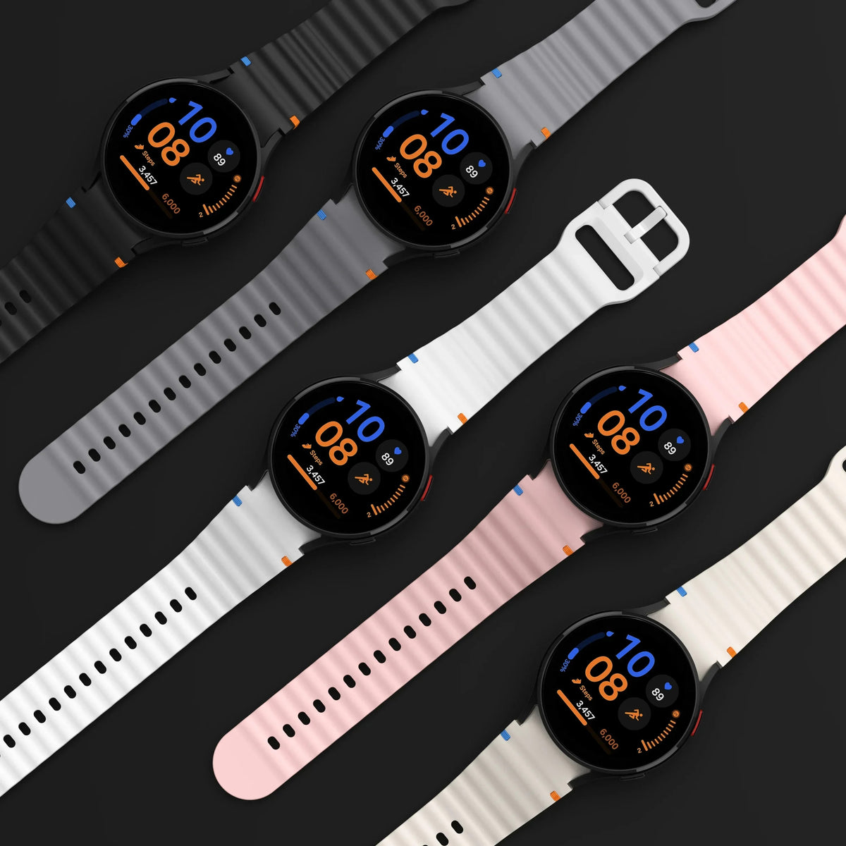 Silicone Samsung Galaxy Watch Band 7 6 5 4