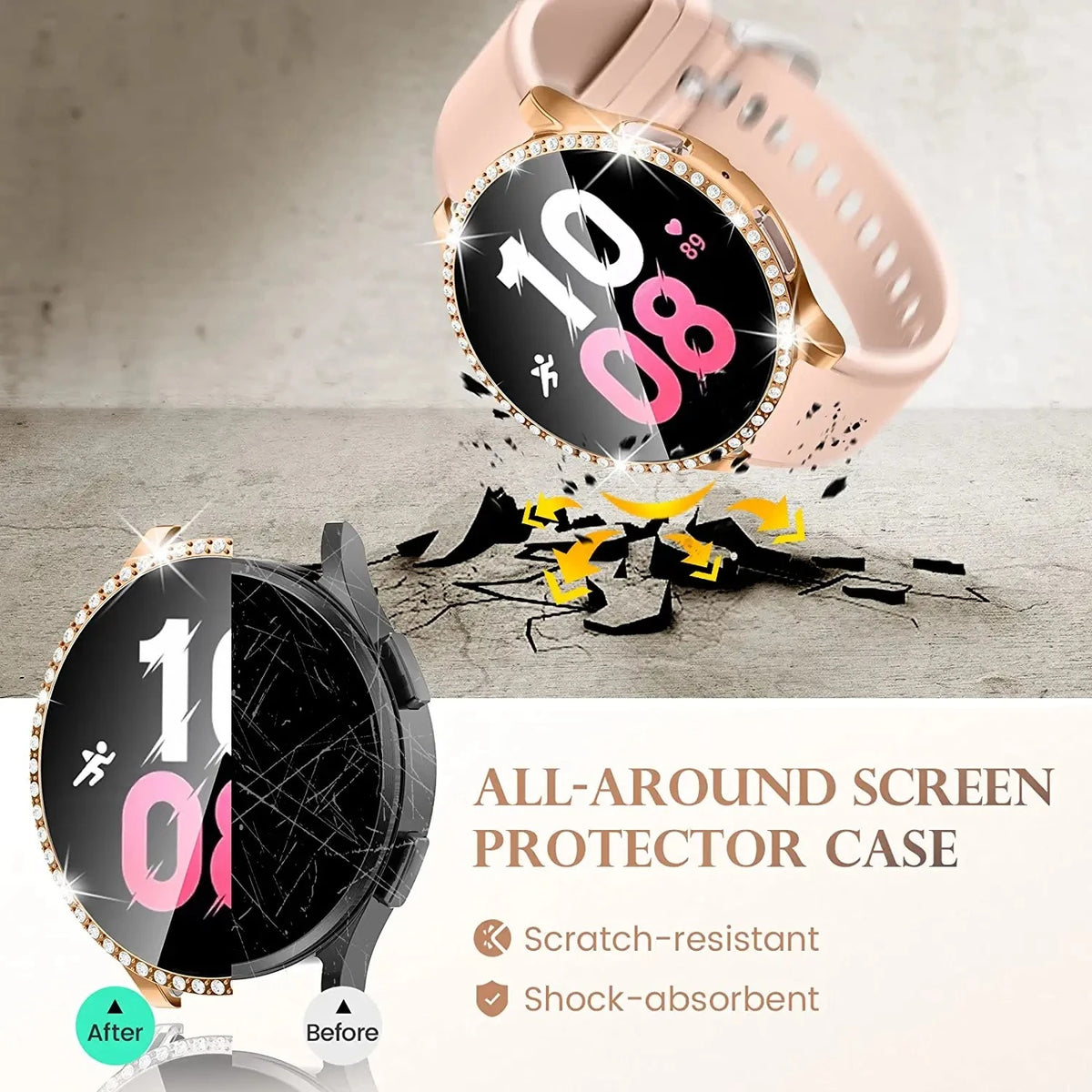 Diamond Samsung Galaxy Watch 4-5 40/44MM Case