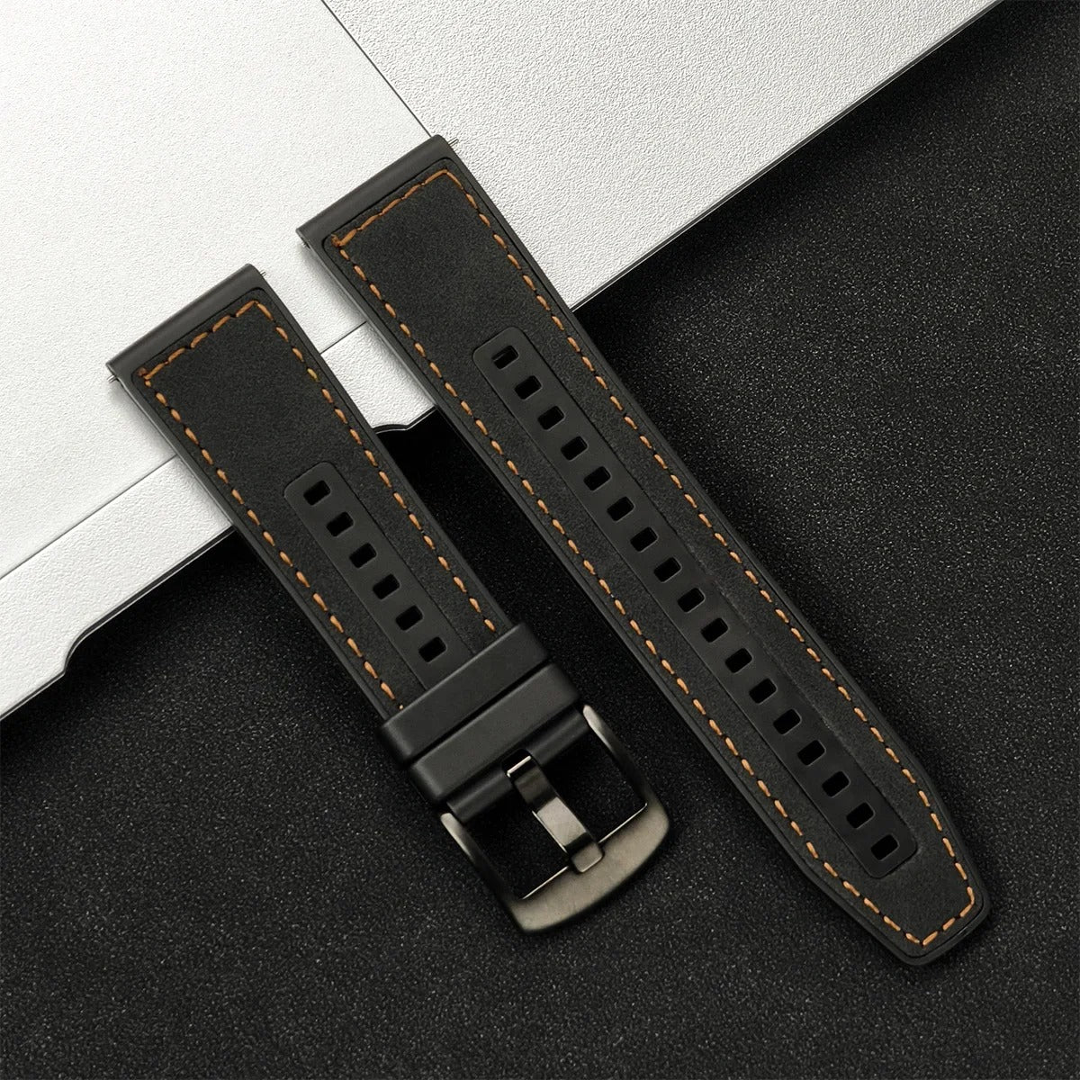22mm, Strap for Samsung Galaxy Watch 7 FE 6 5 4 5Pro 6/4Classic Silicone Band for Huawei GT5 Pro 46mm GT4/3Pro Bracelet (Kopya) (Kopya)