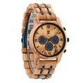 Oliver Olive Wood Chronograph Watch