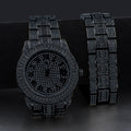 Pave Crystal Watch And Bracelet Set For Women Luxury
