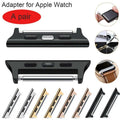 Apple Watch Band Connector - Arleathercraft Black 2 pcs / 22mm for 38/40/41mm