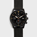 Stainless Steel Mesh Strap Minimalist Chronograph Watch
