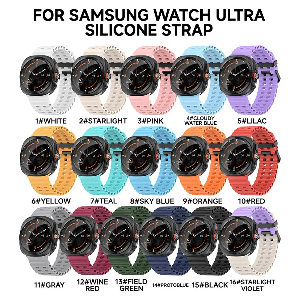 Silicone Samsung Galaxy Ultra Watch Band 47MM