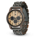 Wild Black Sandalwood & Zebrawood Chronograph Watch