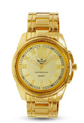 Women's Gold Tone Roman Dial Quartz Dress Bracelet Watch