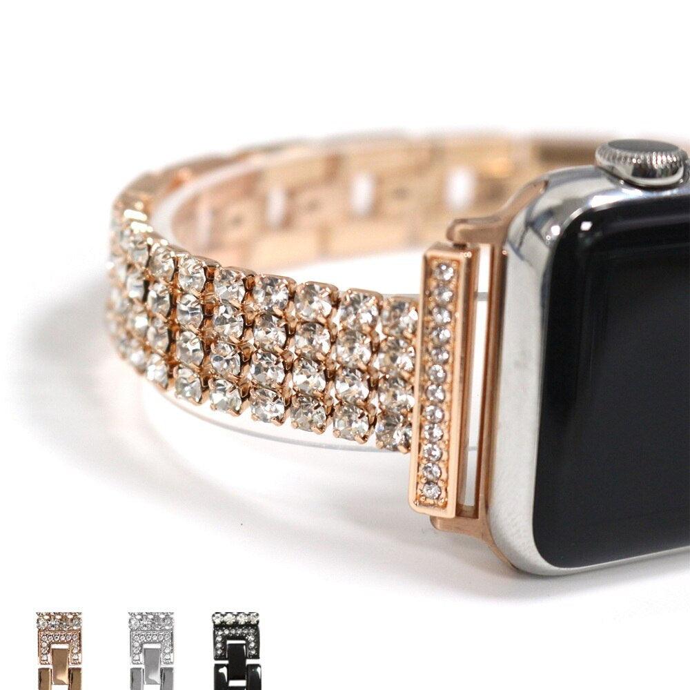 Diamond Apple Watch Band - arleathercraft