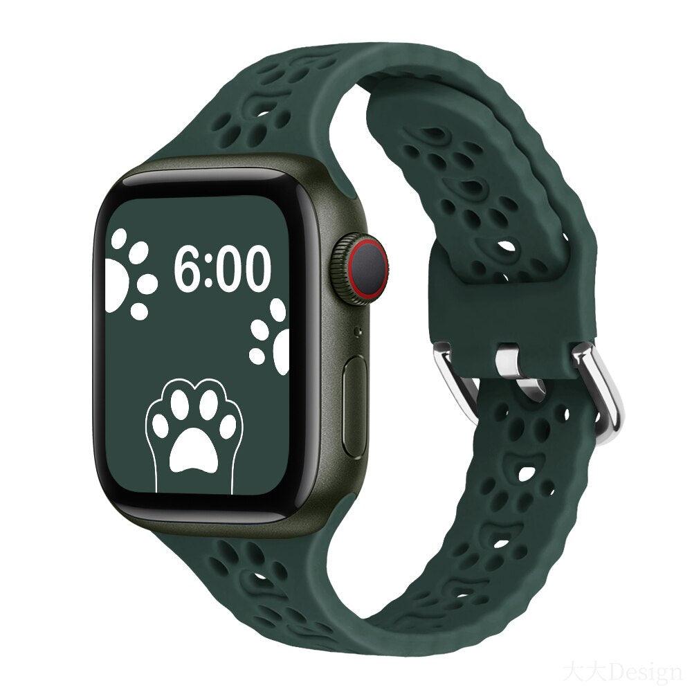 Silicone Apple Watch Strap - arleathercraft