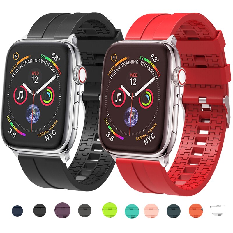 Sport Silicone Apple Watch Strap