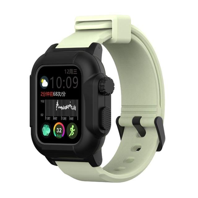 Sport Apple Watch BandBand Length: 21cmBand Material Type: SiliconeCondition: New without tagsClasp Type: buckle
Silicone Apple Watch Band + Case Combining Protection and StyleSilicone Ap[focus_keyword]Apple Watch Mod Kit