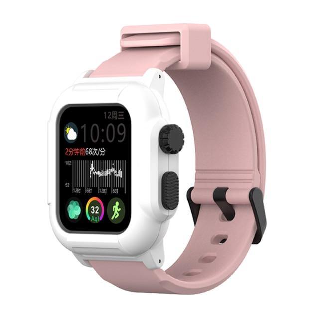 Sport Apple Watch BandBand Length: 21cmBand Material Type: SiliconeCondition: New without tagsClasp Type: buckle
Silicone Apple Watch Band + Case Combining Protection and StyleSilicone Ap[focus_keyword]Apple Watch Mod Kit